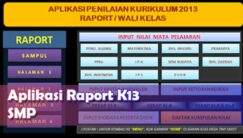 Aplikasi Raport K13 SMP, Seperti Apa Gambarannya?