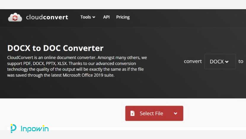 Cara Mengkonversi Format File Dokumen Word Dari Docx Ke Doc dengan CloudConvert