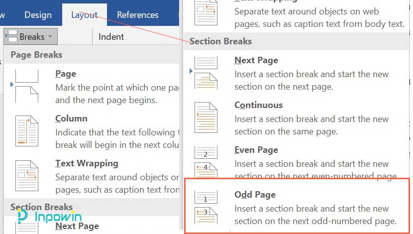 cara menambah atau menyisipkan halaman kosong Microsoft Word Menambahkan Halaman Kosong dengan fitur Odd Page