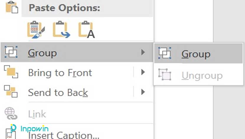 cara mengelompokkan gambar, foto, grafik, shape dan obyek lain Microsoft Word