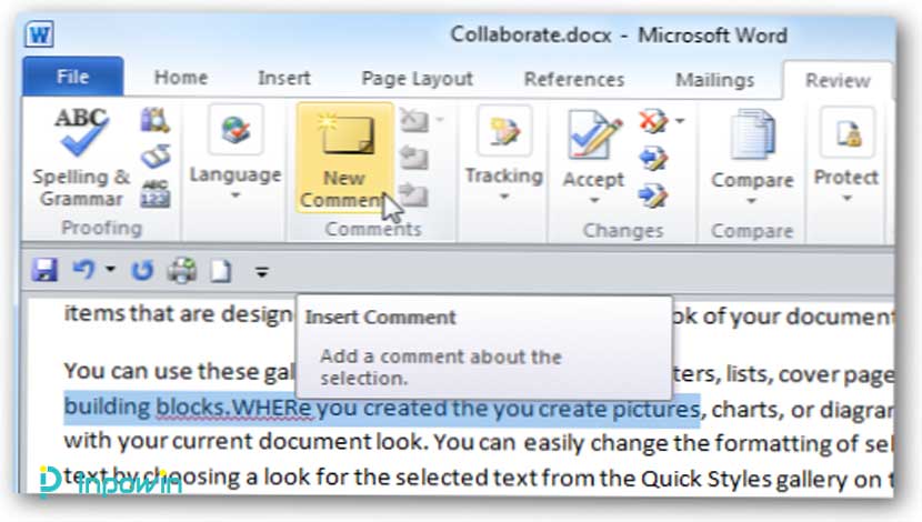 Cara Menyisipkan Gambar Ke Dalam Komentar Microsoft Word