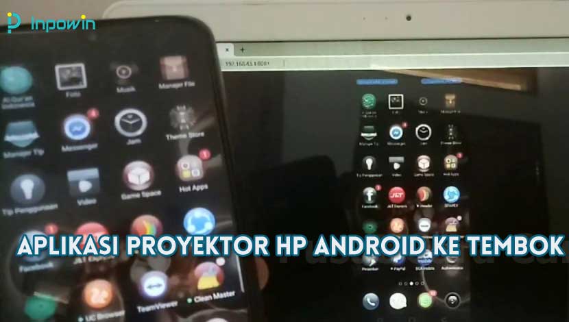 aplikasi proyektor HP Android ke tembok