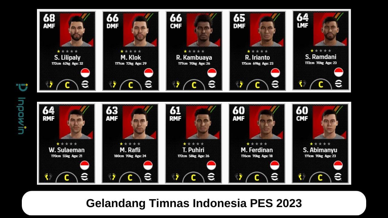 Pemain Indonesia Yang ada di PES 2023 + Statistiknya
